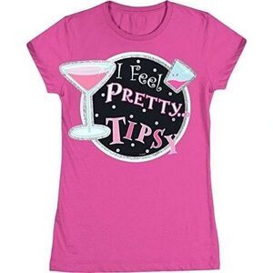 Women's Bachelorette "I Feel Pretty Tipsy" T-Shirt - Large